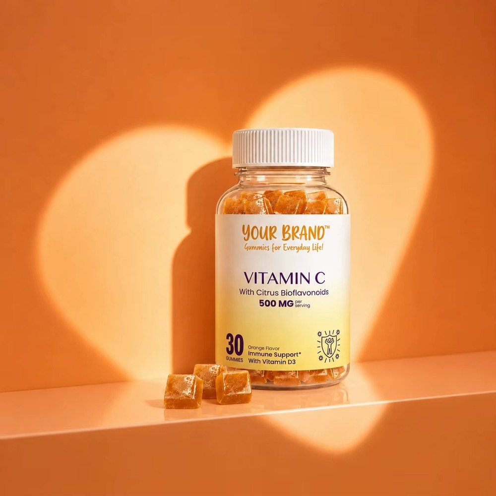 Vitamin C Orange Flavor Gummies for Immunity Support