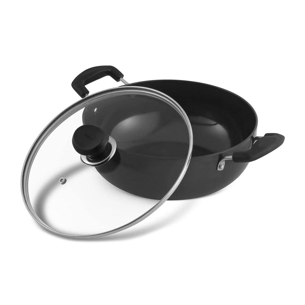 Vinod Black Pearl Plus Hard Anodised Deep Kadhai