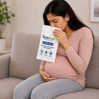 Vomit Bag - Pe Film 1000 Ml, White With Blue Print, Twist And Lock Closure, Leak-proof, Odor-resistant, Disposable