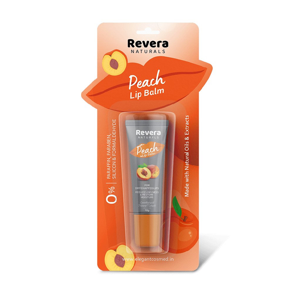 Revera Naturals Peach Lip Balm Derma Company Franchise