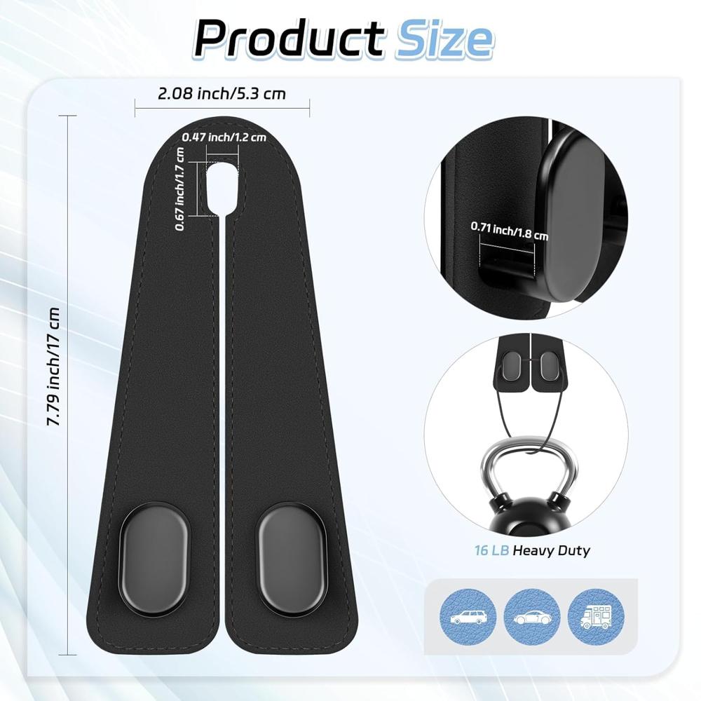Leather Car Seat Headrest Hook           