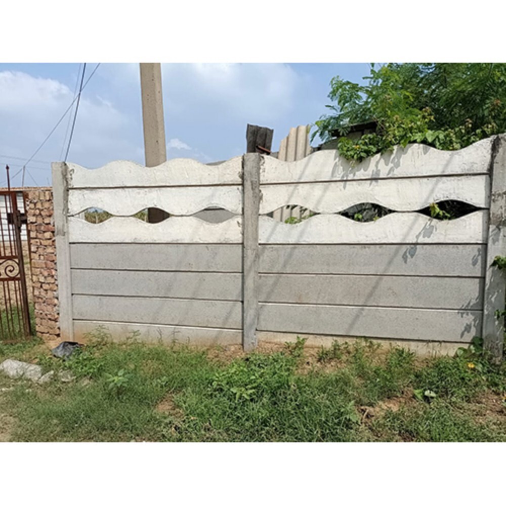 Precast Cement Boundary Compound Wall - High-quality Concrete, 6 Inch Height | Waterproof, Coated Surface, Designed For Commercial Use