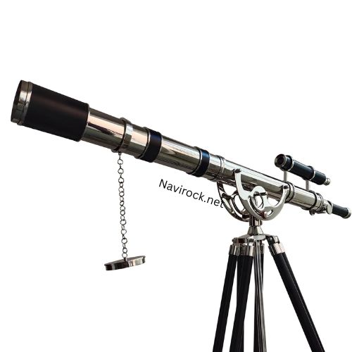 Chrome Finish Unique Nautical Brass Telescope