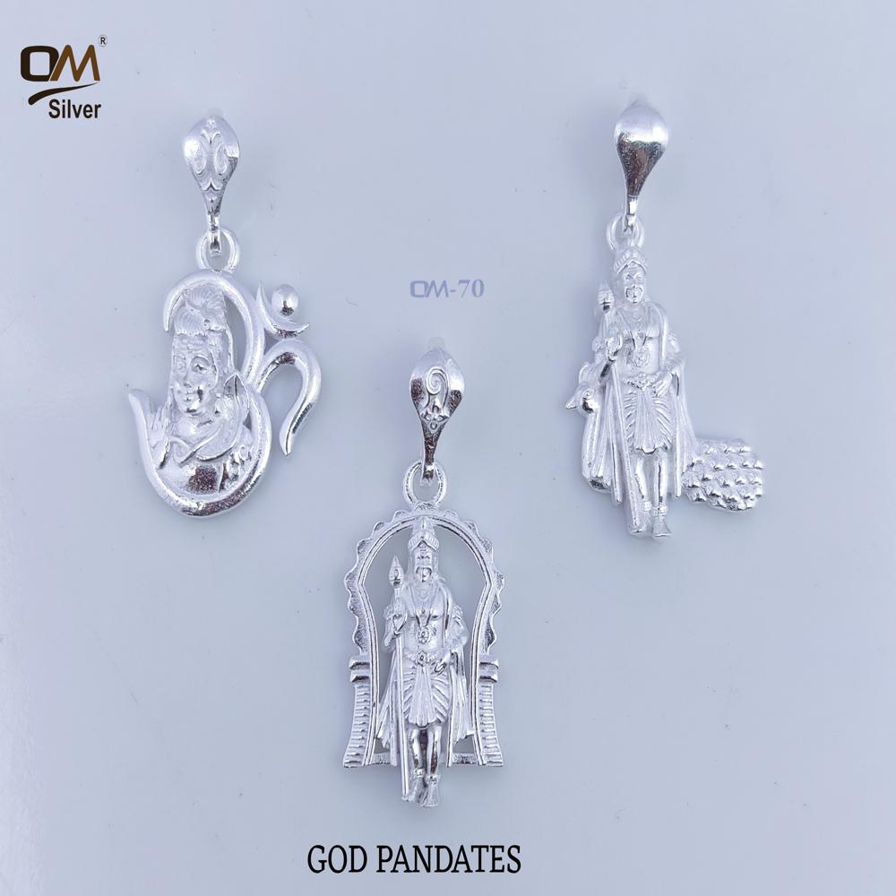 Silver God Pendant - Gender: Unisex