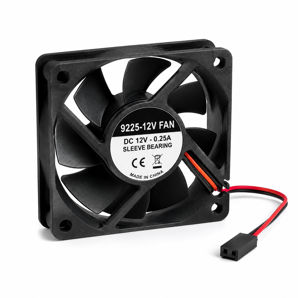 9225-12V DC Brushless Cooling Fan | 92x92x25mm Axial Fan for SMPS, PC & Electronics Cooling