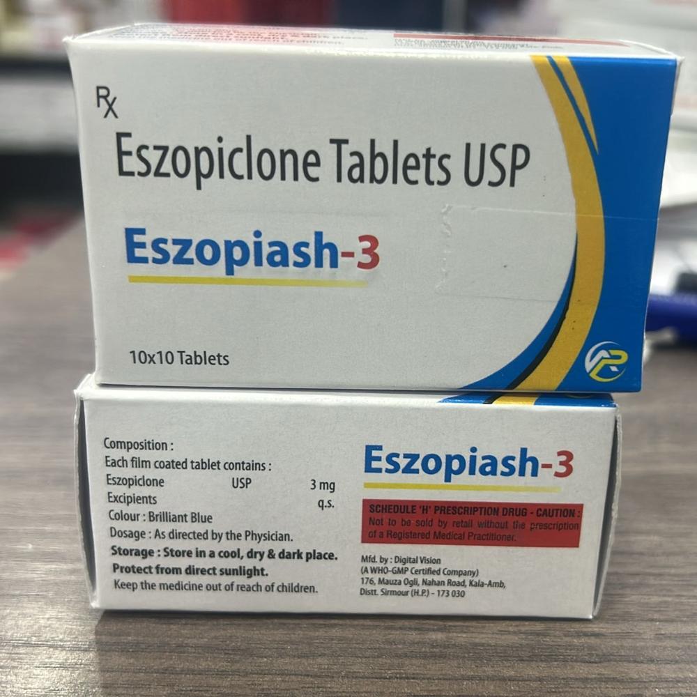 Eszopiclone Tablets Usp 3 Mg - Packaging Type: Blister Packs Or Strips