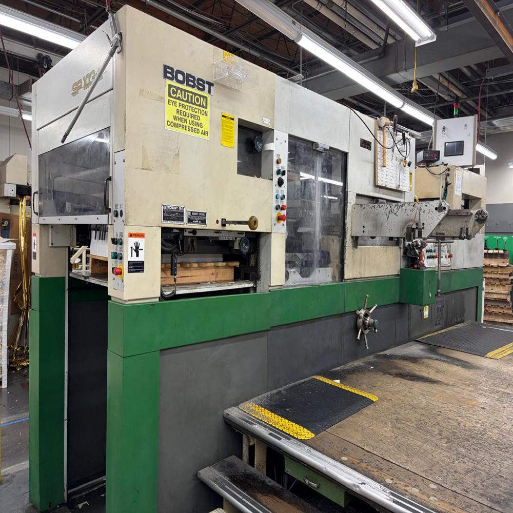 1995 Bobst SP103 E Automatic Die Cutting Machine