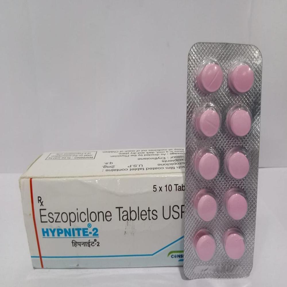 Hypnite 2 Mg Tablets - Ingredients: Eszopiclone (2 Mg)