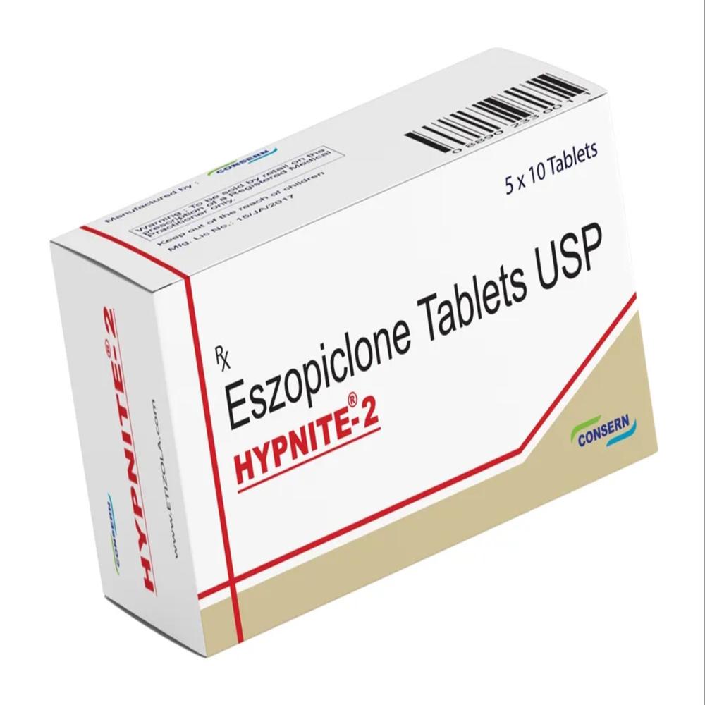 Hypnite 2 Mg Tablets - Ingredients: Eszopiclone (2 Mg)