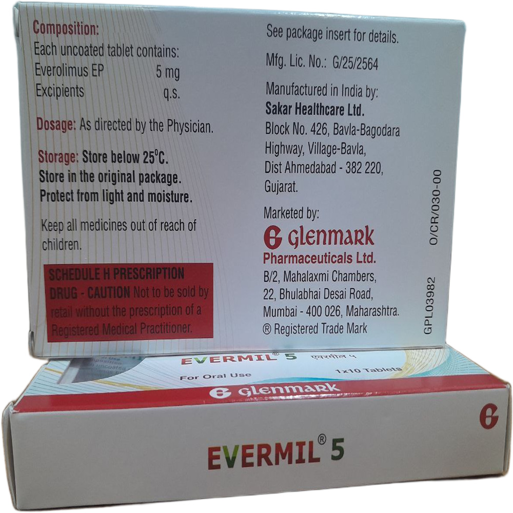 Evermil 5mg - Everolimus Tablets