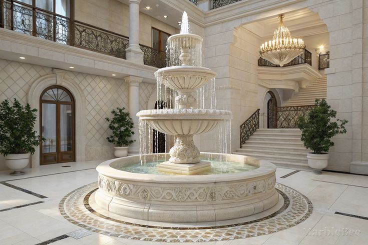 Luxury marble fountain