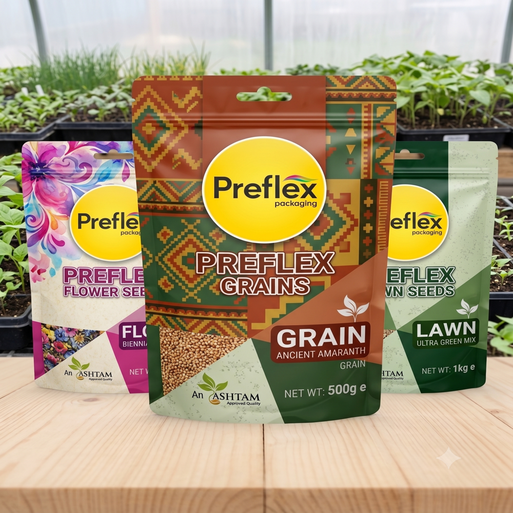 Seeds Packaging - Air Consumption: 6-8 Kg/cm2