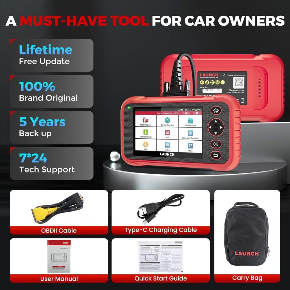 Launch Car Scanner - Color: Red & Black