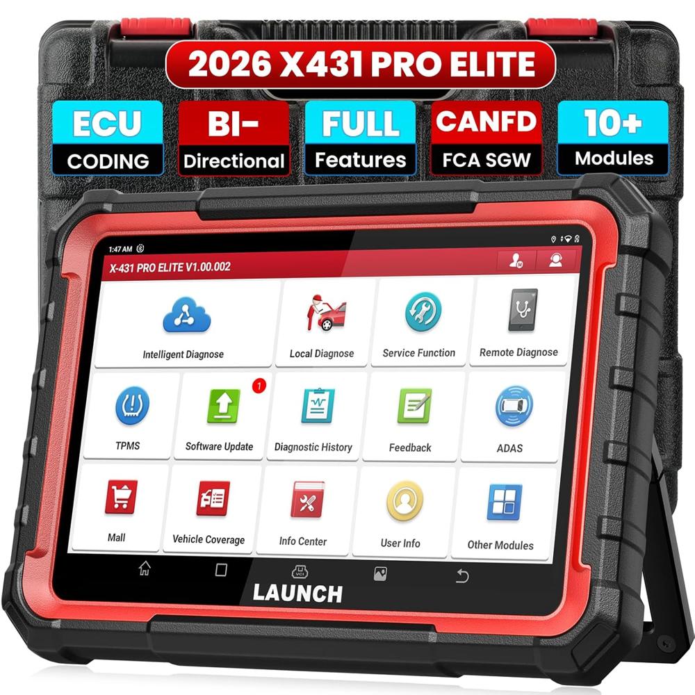 Launch Car Scanner - Color: Red & Black