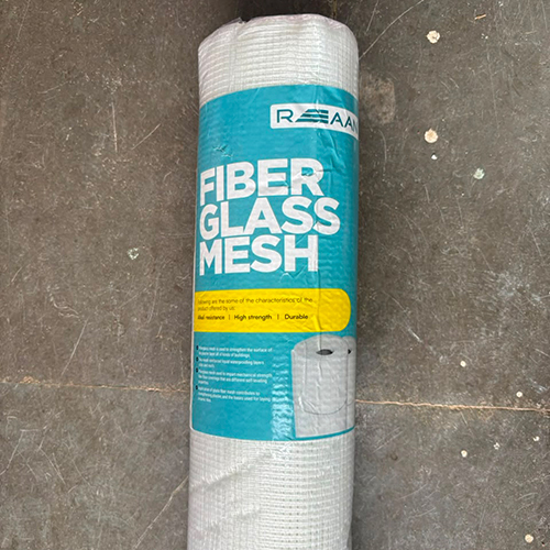 FRP Glass Mesh - E-Glass Fiberglass 50m x 1m White, Alkali Resistant, UV and Fire Resistant