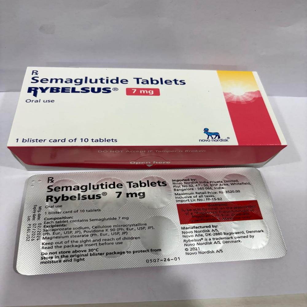 Rybelsus 7mg Tablets - Ingredients: Semaglutide (7 Mg)