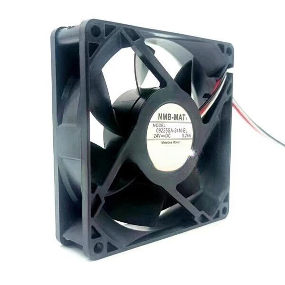 NMB-MAT 09225SA-24M-EL 24V DC 0.26A 9225mm Ball Bearing Industrial Axial Cooling Fan