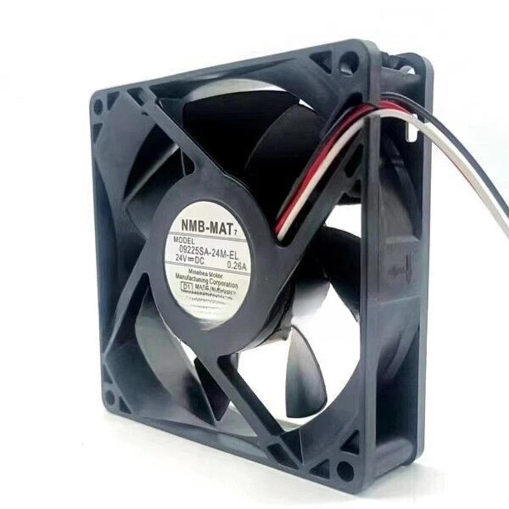 NMB-MAT 09225SA-24M-EL 24V DC 0.26A 9225mm Ball Bearing Industrial Axial Cooling Fan