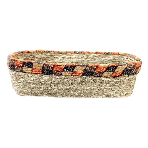 Noh Cotton Top Hamper Basket - Color: Natural With Orange