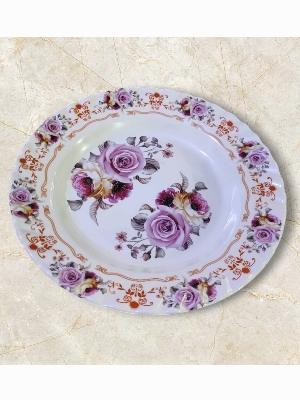 Melamine Deep Soup Plate Crockery - Color: White