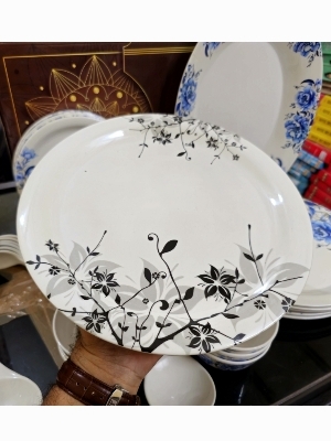 11 Inch Thali For Catering - Color: White