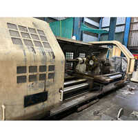 Cht-56160 Used Cnc Lathe Machine - Cast Iron & Alloy Steel, 560mm X 1600mm, Beige/black | Automatic Tool Turret, High Rigidity, Cnc Control