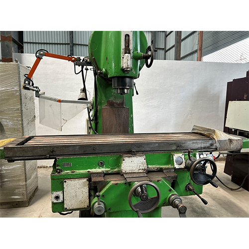 FA5V Used Universal Milling Machine - Cast Iron & Steel, 2600x1800x1800 mm, Green | ISO 40 Spindle, 12-Speed, Auto Feed, Coolant System