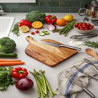 Acacia Wood Cutting Board with Handle