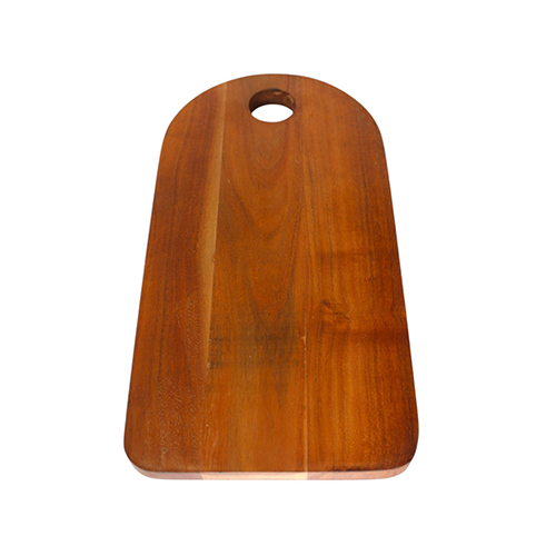 Acacia Wood U Shape Chopping Board With Handle - Capacity: 1 Kg