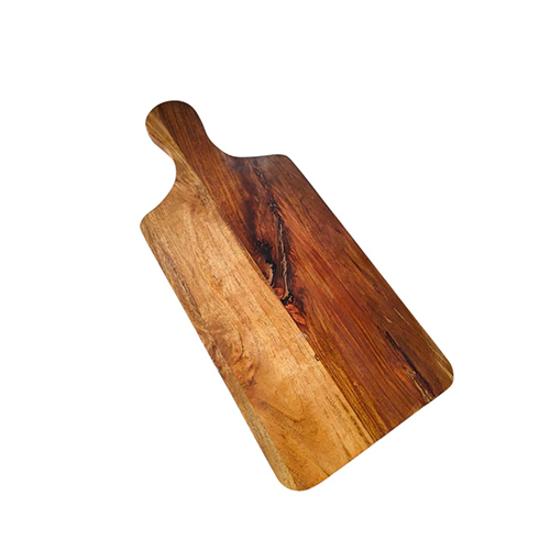 Wood Kitchen Chopping Board | Reversible Cutting Board With Handle - Size: Approx. 32cm X 16cm