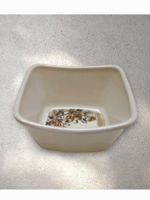 Melamine Square Veg Bowl - Color: White
