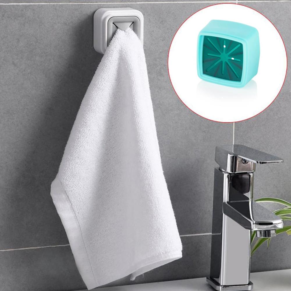 4 Pc Towel Holder Easy Wall Mount for Bathroom & Kitchen Towel Hanging.