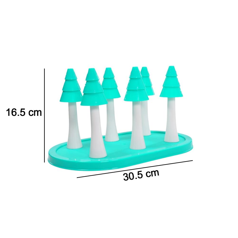 Plastic Glass Stand Antique Tumbler Holder for Kitchen & Dining Table