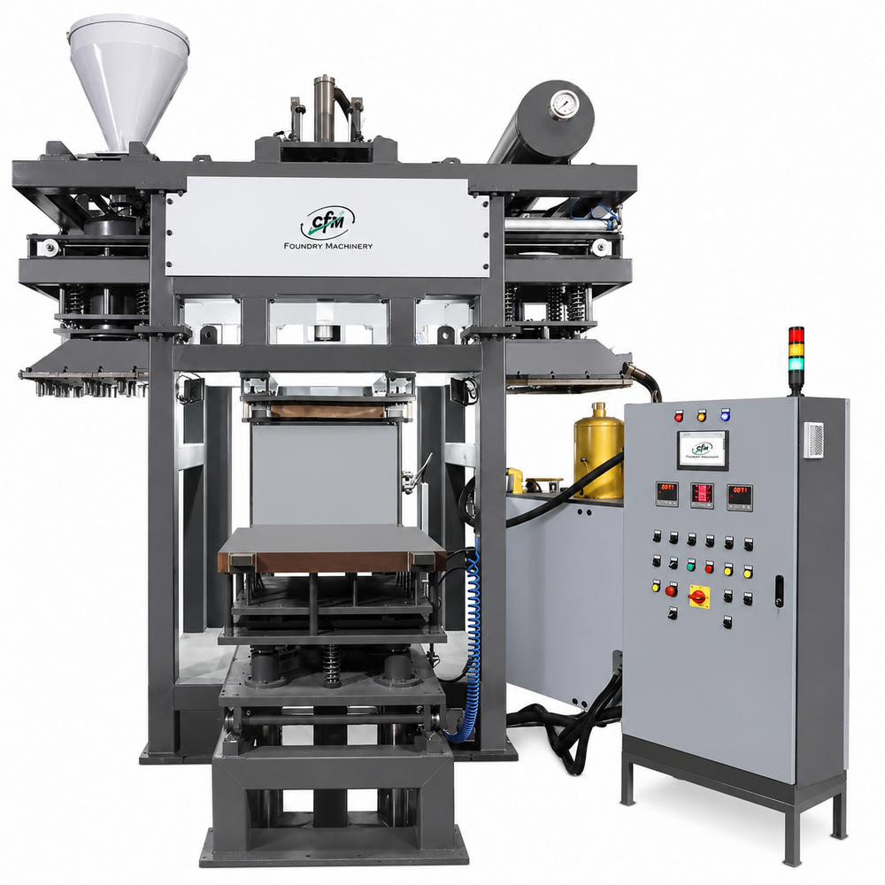T-Types Up To 150Kg Cold Box Core Shooter Horizontal Parting Line - Color: Grey (As Per Image)