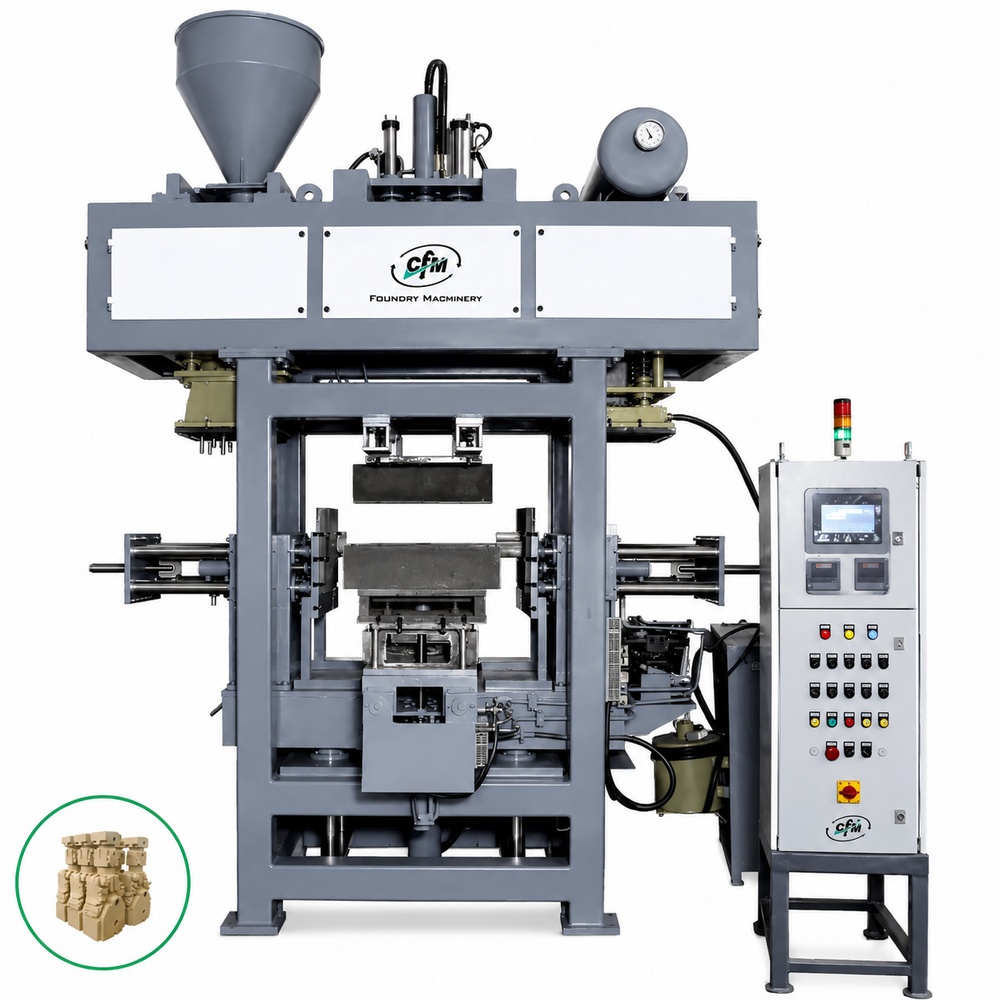 Up To 50Kg Universal Cold Box Core Shooter Machine - Color: Industrial Grey