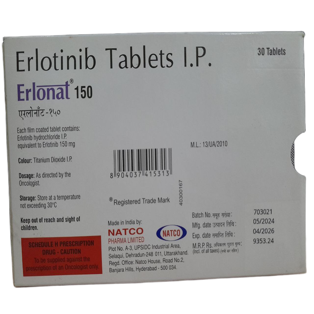 Erlonat 150mg - Erlotinib Tablets