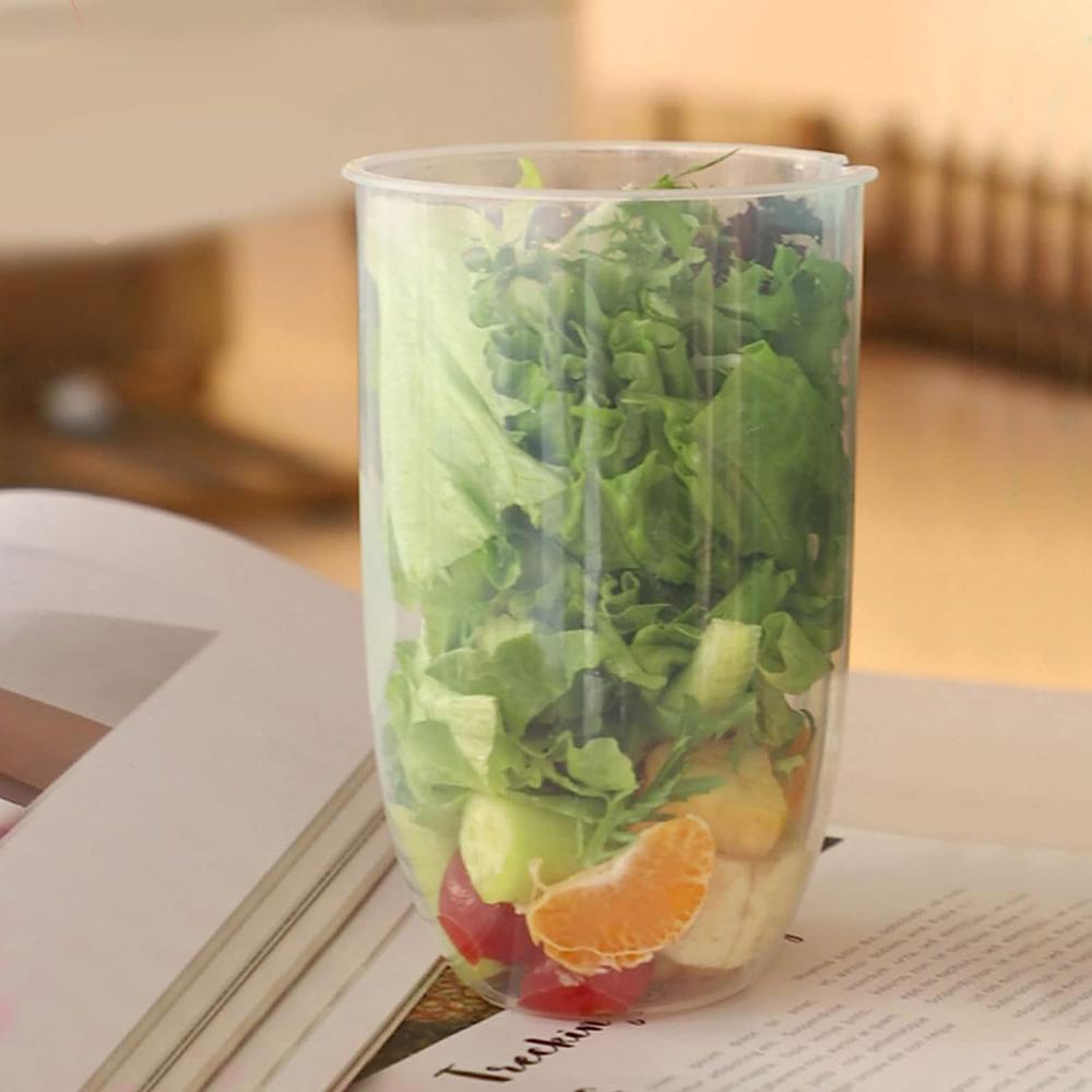 Fruit and Vegetable Salad Cups Easy Clean Salad Mixing Cup (1Pc)
