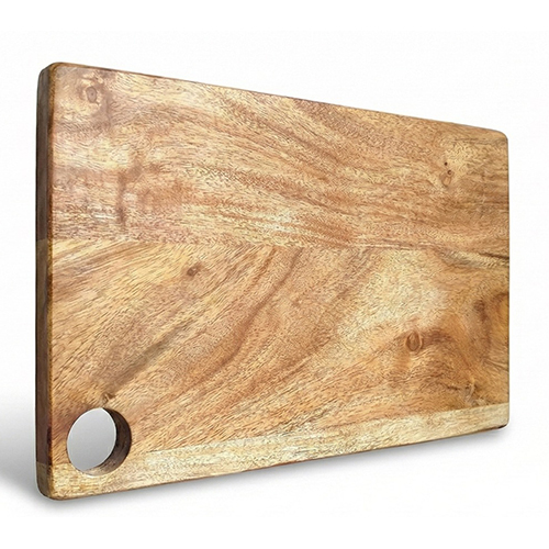 Acacia Wood Cutting Board with Handle | Handcrafted Wooden Chopping Board for Kitchen