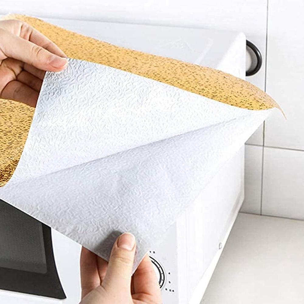 Oil-Proof Aluminum Foil Sticker Waterproof Self-Adhesive Kitchen Wallpaper