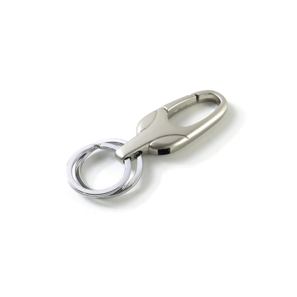 Stylish Metal Key Holder Keychain with Secure Lock Clip 1 Pc
