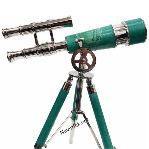Brass Chrome Finish Nautical Vintage Telescope For Table Decorative