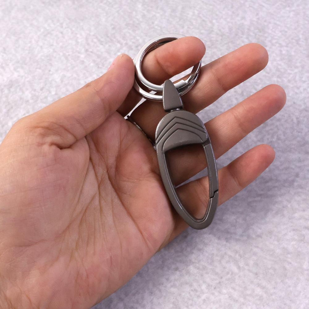 Premium Heavy Duty Metal Carabiner Keychain with Key Ring Clip Hook (1 Pc)