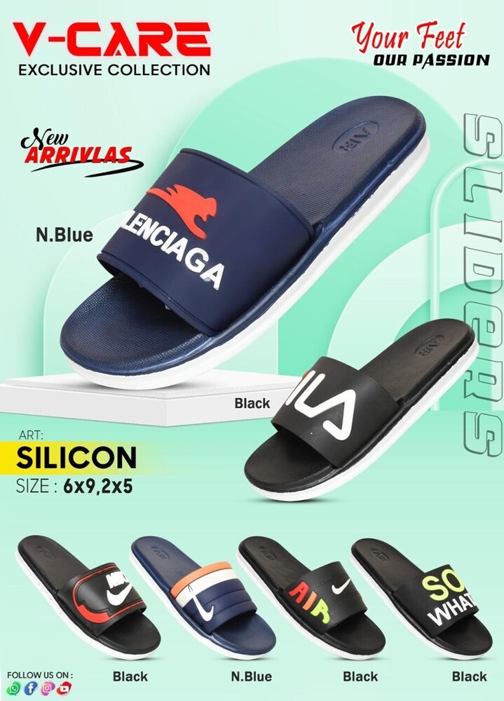 6x9 Mens Silicon Slipper