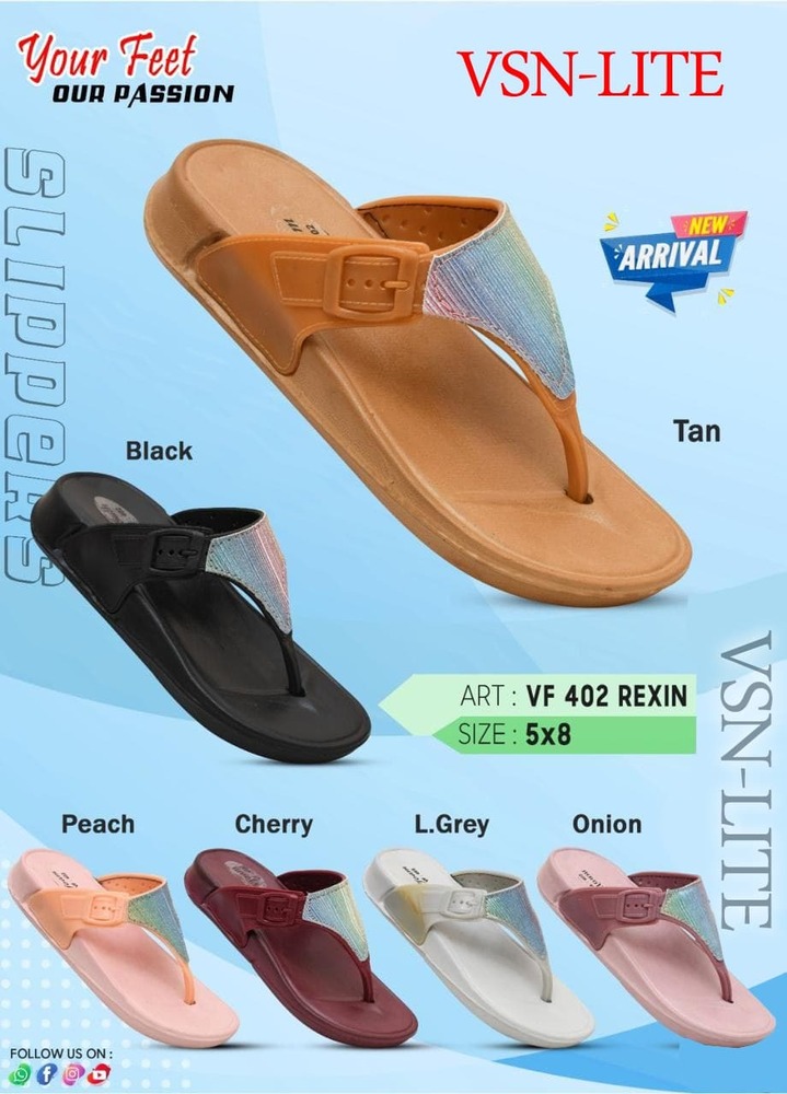 5x8 Ladies VF402 Rexin Slippers