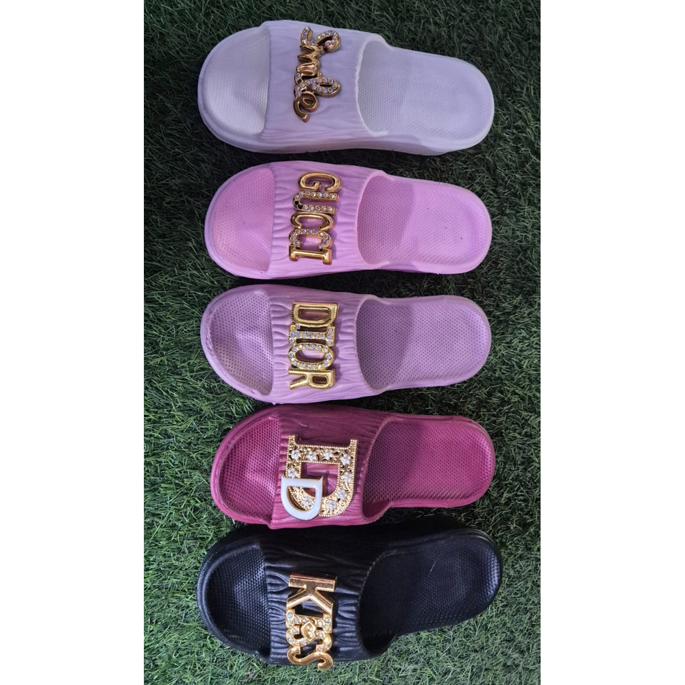 Ladies Embellished EVA Slippers