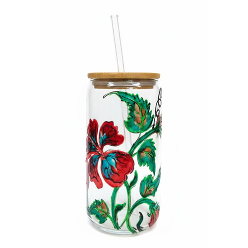 Hand Painted Sipper