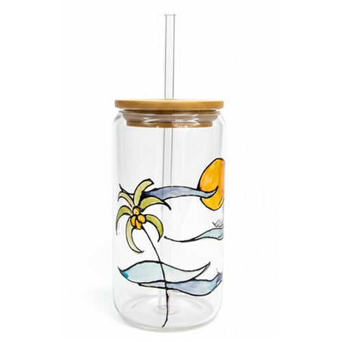 H.P-9 Hand Painted Sipper
