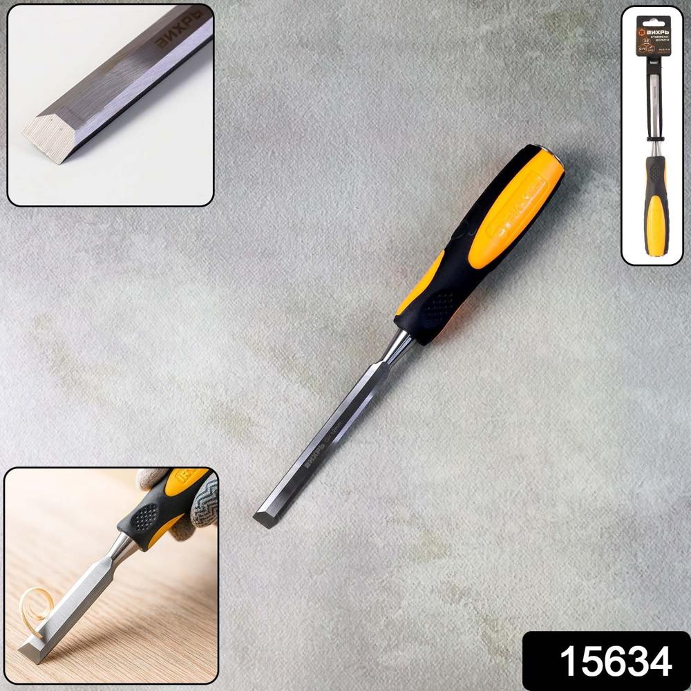 Heavy-Duty Woodworking Chisel with Ergonomic Handle (12mm / 1 Pc)