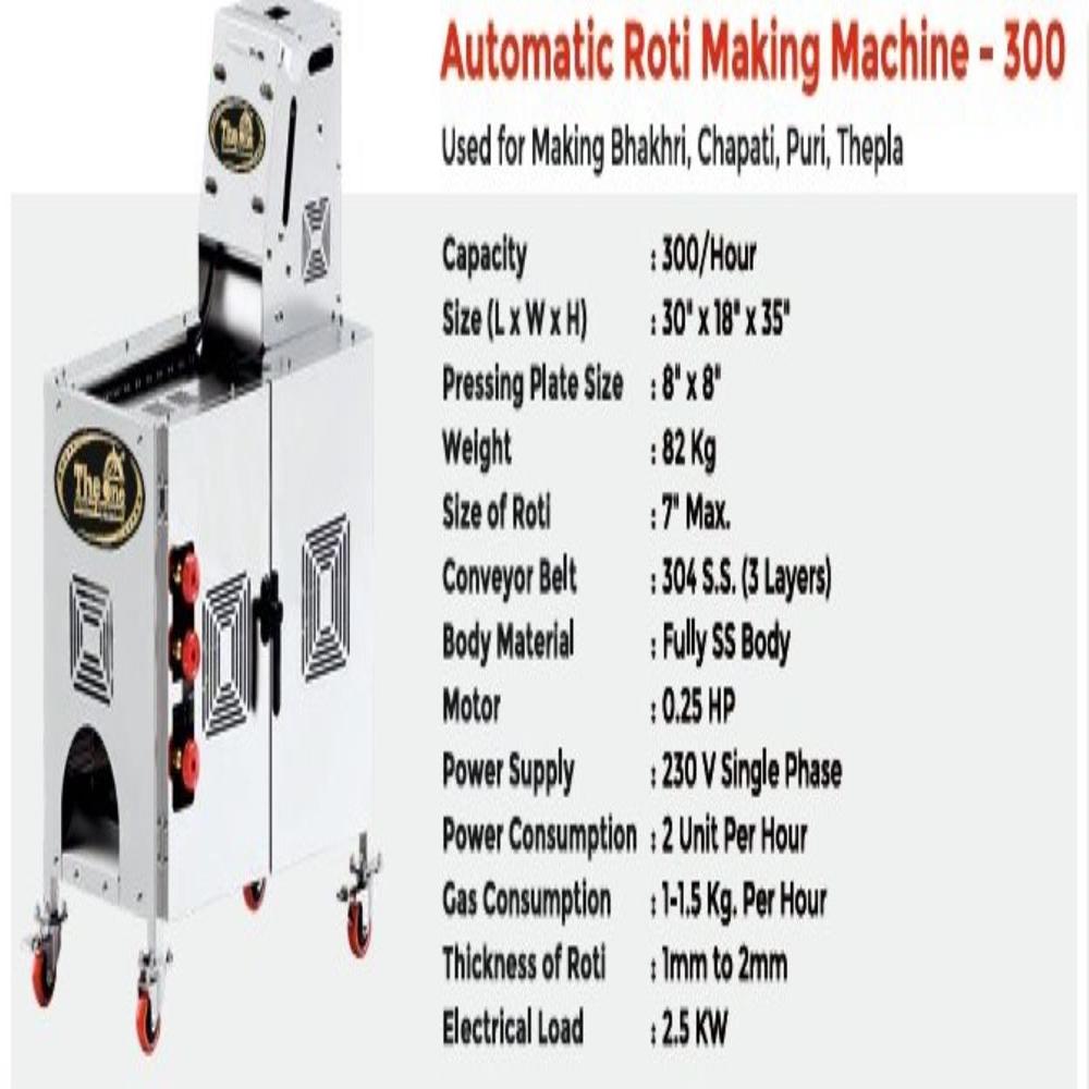 Automatic Roti Making Machine - 300