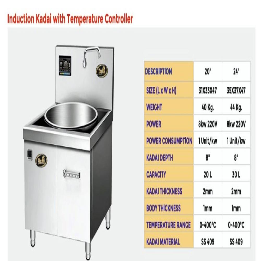 Induction Kadai With Temperature Controller